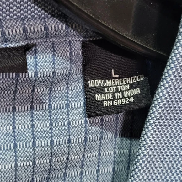 Axist Men's Blue Striped Polo Shirt Size Large GUC - Picture 4 of 7